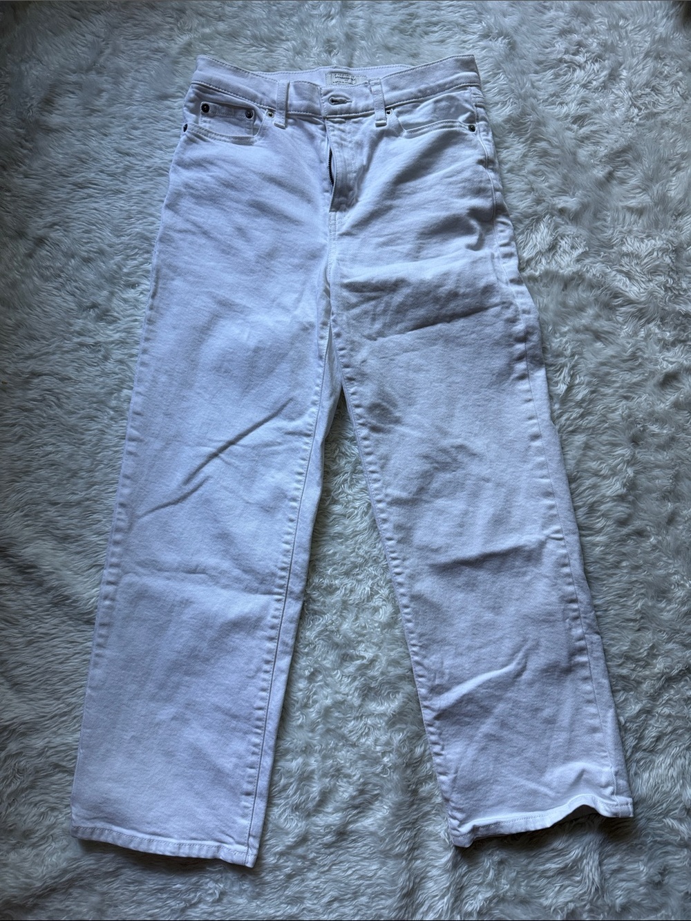 Banana Republic White Straight-Leg Women’s Jeans